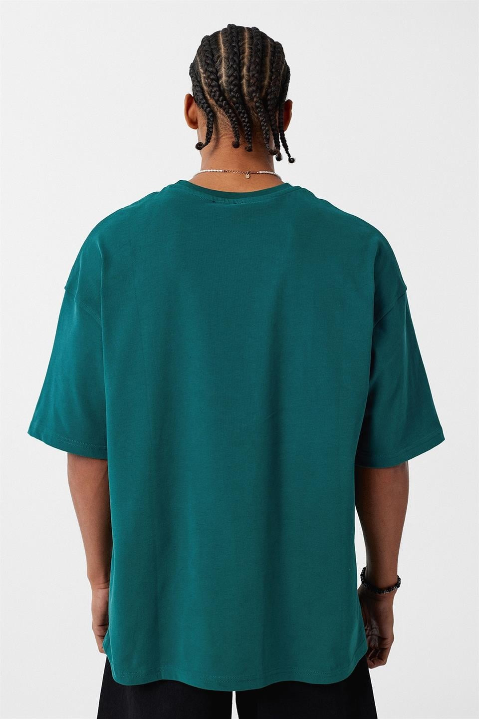 Basic Oversize Bisiklet Yaka Tişört