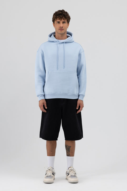 Basic Oversize Kapüşonlu Sweatshirt