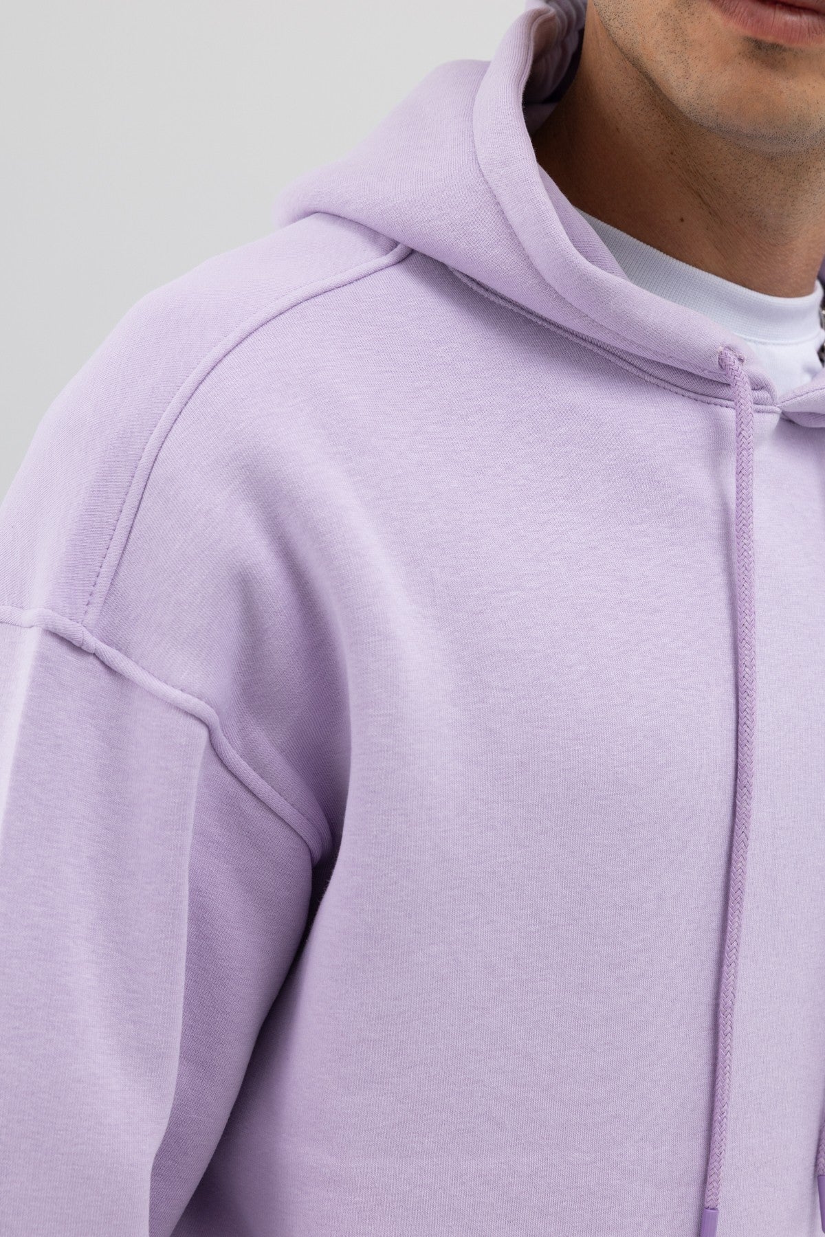 Basic Oversize Kapüşonlu Sweatshirt