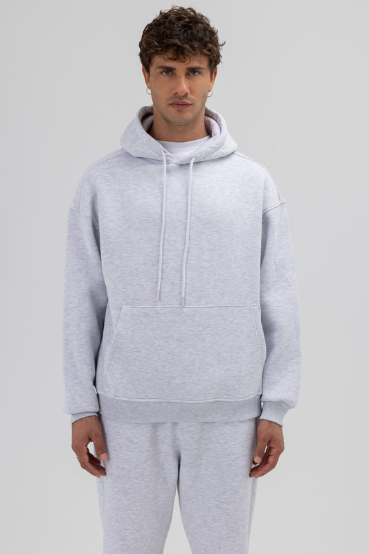Basic Oversize Kapüşonlu Sweatshirt
