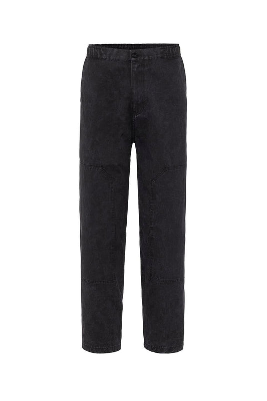 Yıkamalı Baggy Gabardin Pantolon