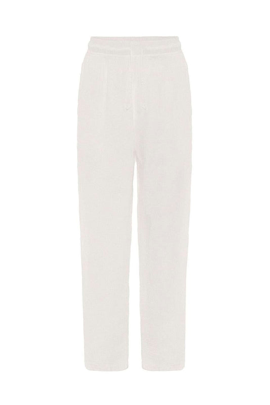 Baggy Fit Müslin Keten Pantolon