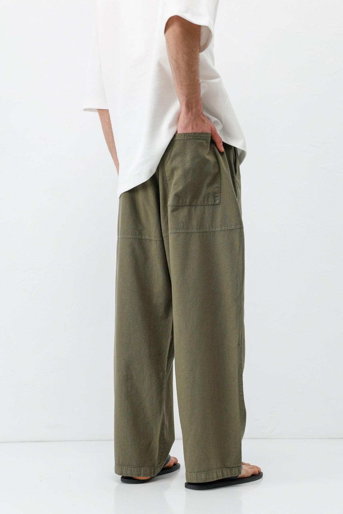 Super Baggy Fit Keten Pantolon