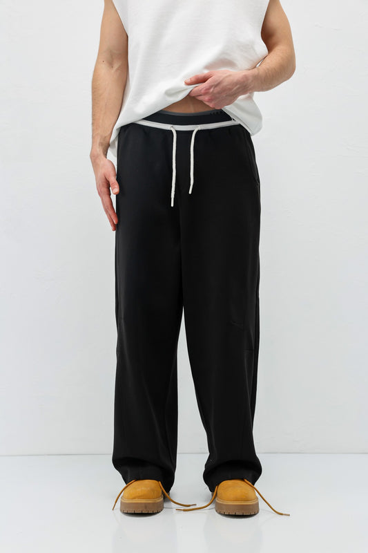 Bağcıklı Baggy Fit Eşofman Alt
