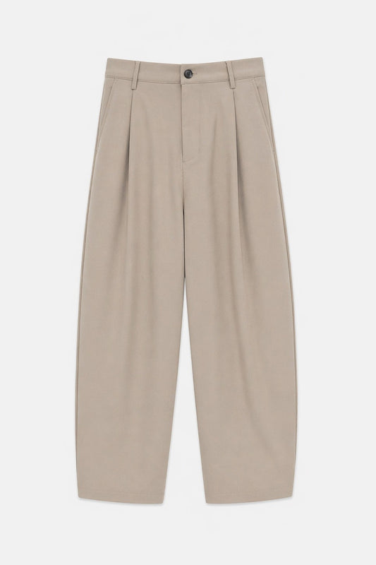Süper Baggy Fit Esnek Kumaş Pantolon
