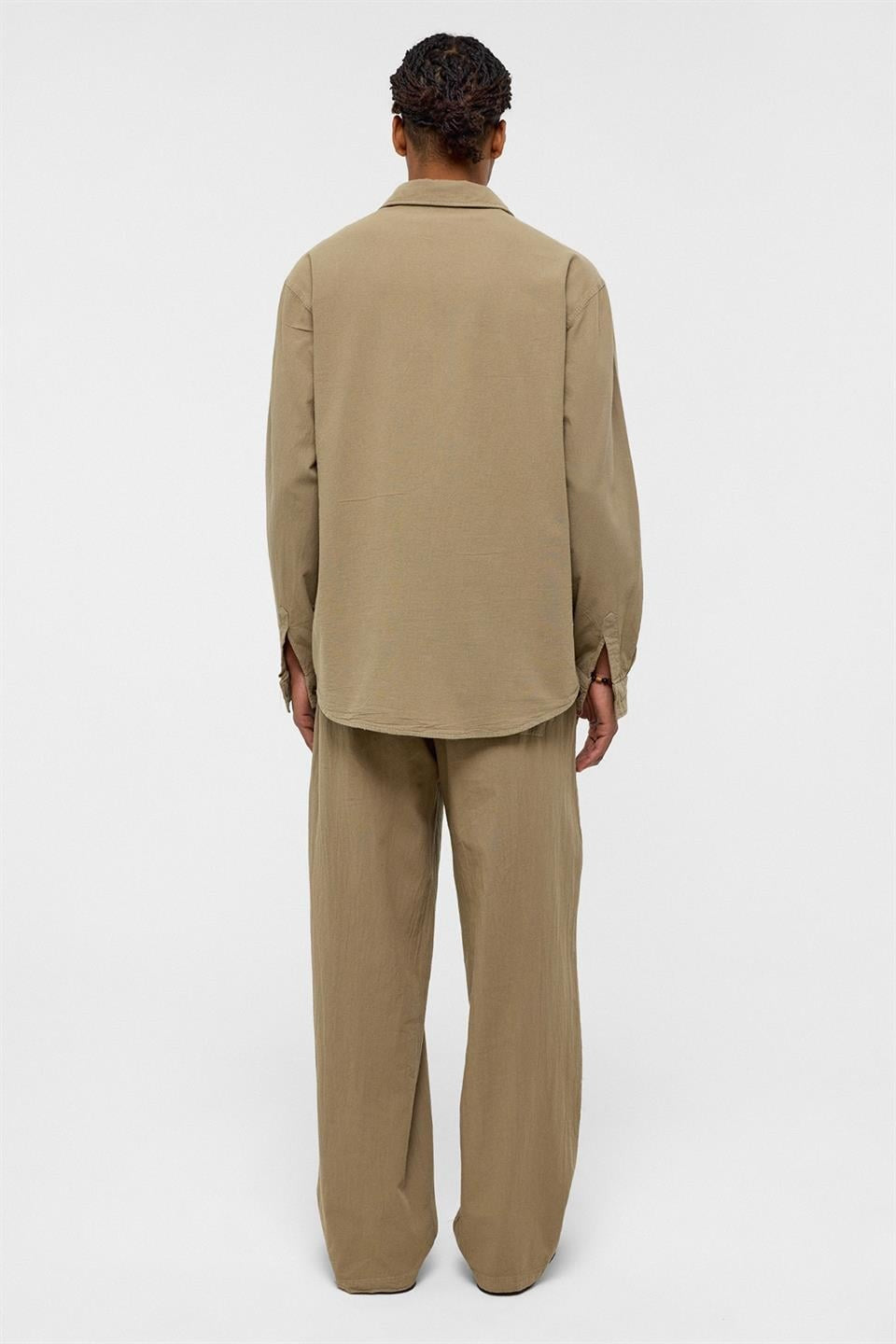 Basic Oversize Keten Takım Haki