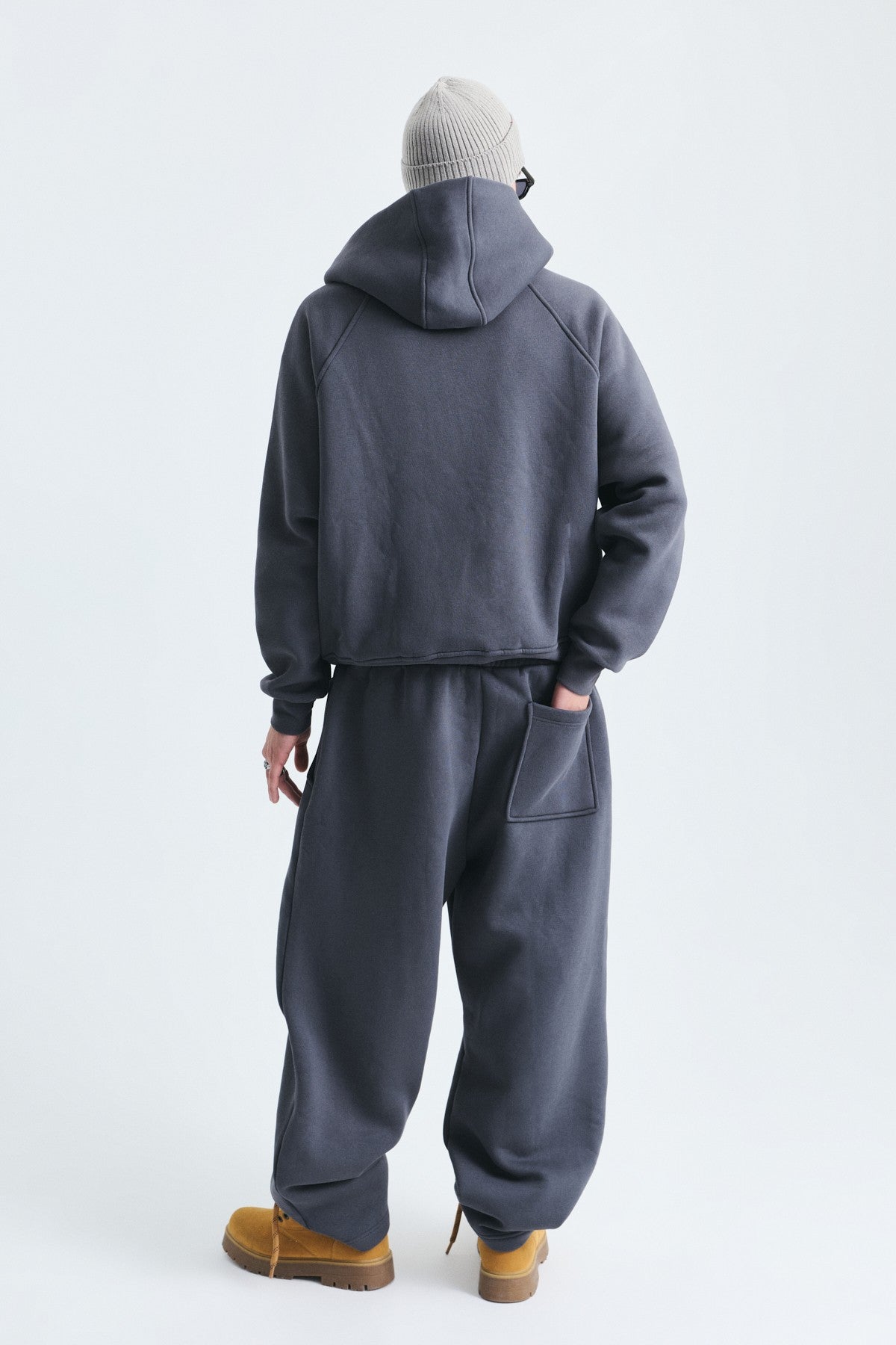 Oversize Klips Kapama Sweatshirt Takım