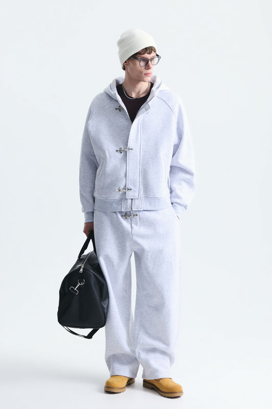 Oversize Klips Kapama Sweatshirt Takım