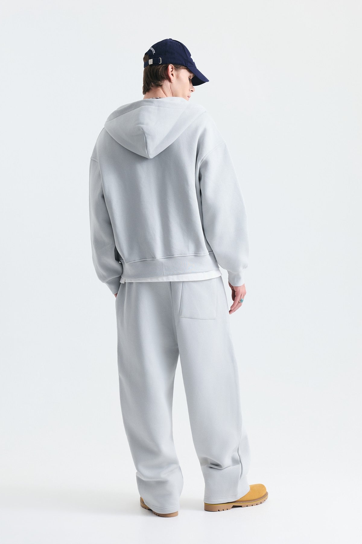 Süslü Düğme Sweatshirt ve Barrel Fit Eşofman Takım