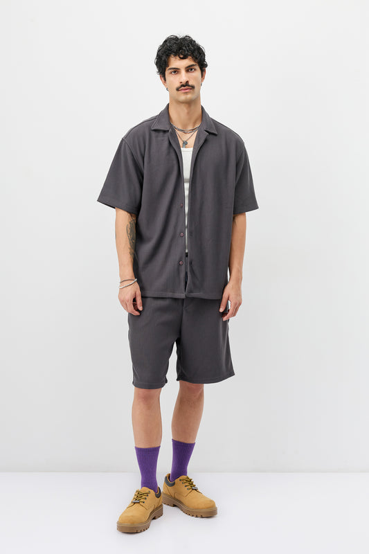 Fitilli Oversize Gömlek