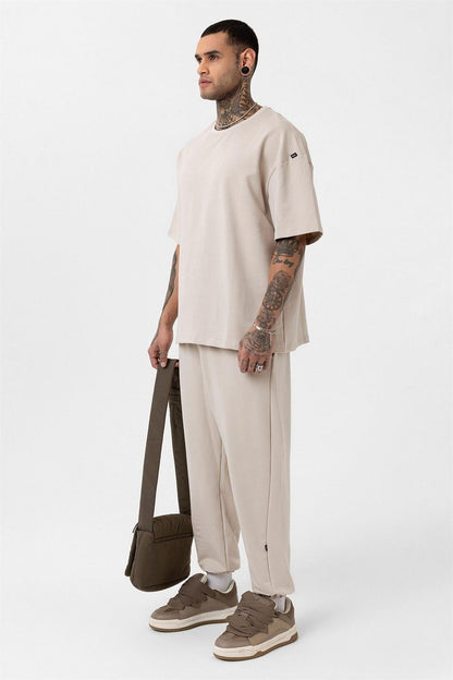 Paça Lastikli Basic Oversize Eşofman Takımı