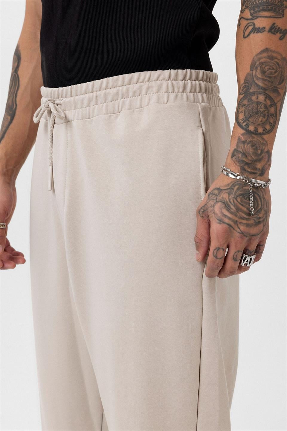 Paça Lastikli Basic Oversize Eşofman Takımı