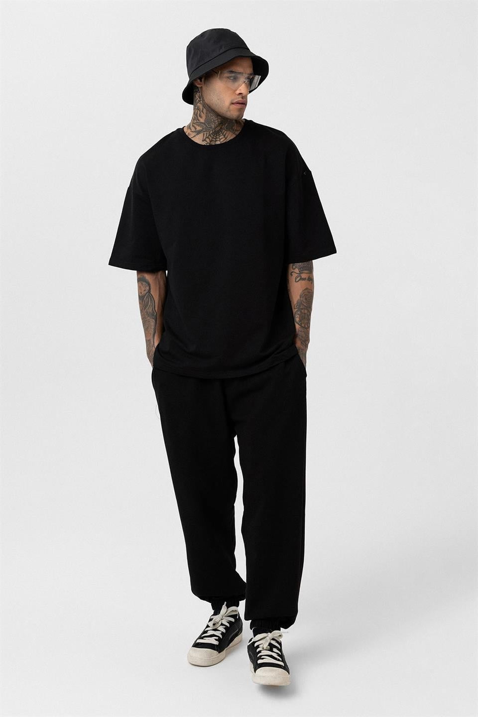 Paça Lastikli Basic Oversize Eşofman Takımı 30-123
