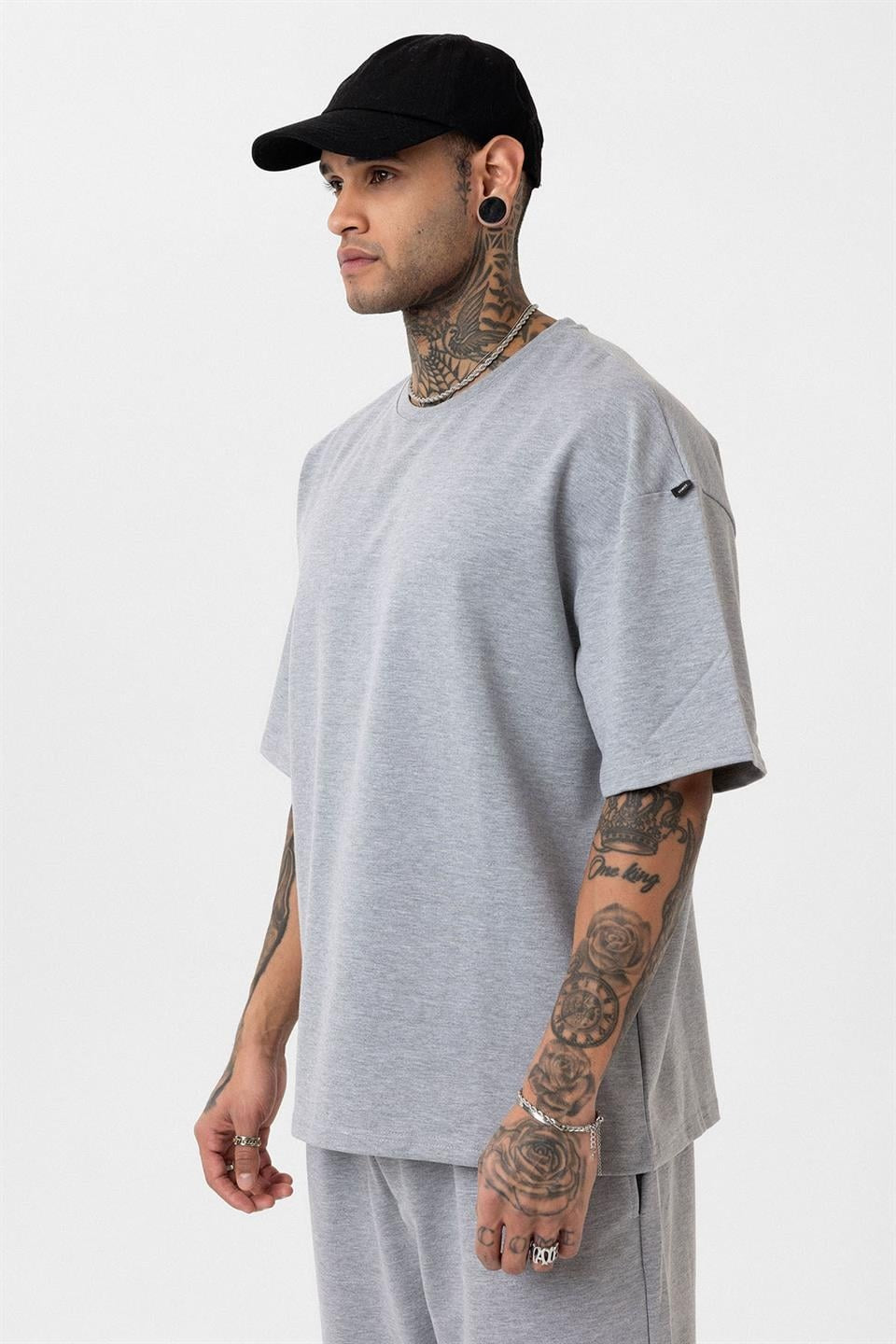 Paça Lastikli Basic Oversize Eşofman Takımı