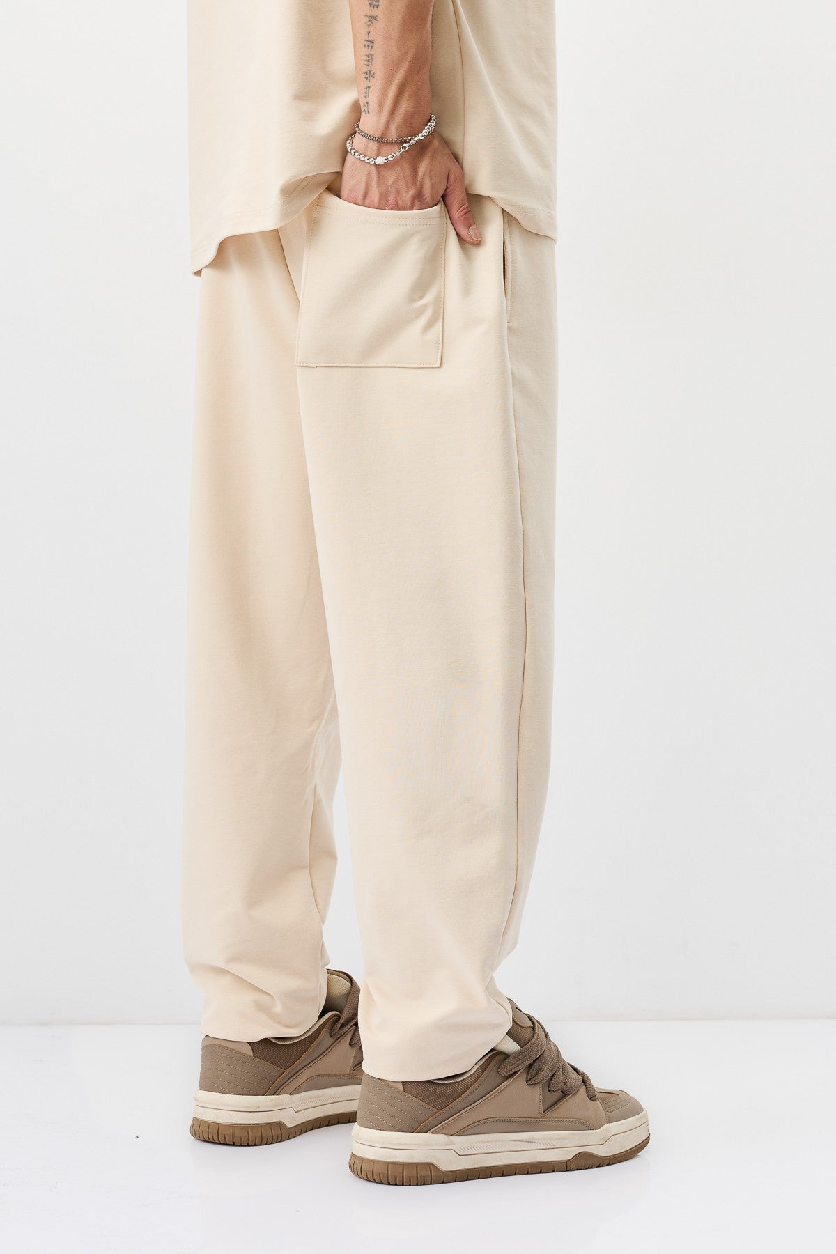 Paça Lastikli Basic Oversize Eşofman Takımı