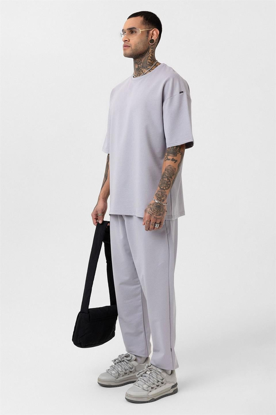 Paça Lastikli Basic Oversize Eşofman Takımı