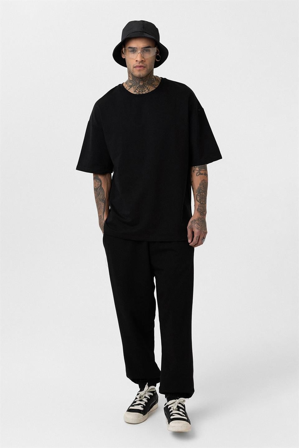 Paça Lastikli Basic Oversize Eşofman Takımı 30-123