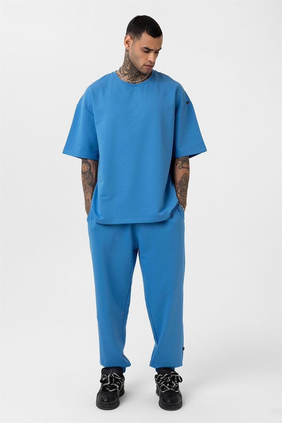 Paça Lastikli Basic Oversize Eşofman Takımı