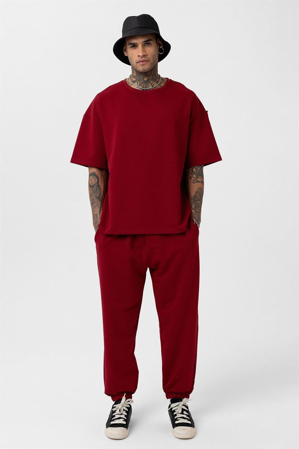 Paça Lastikli Basic Oversize Eşofman Takımı