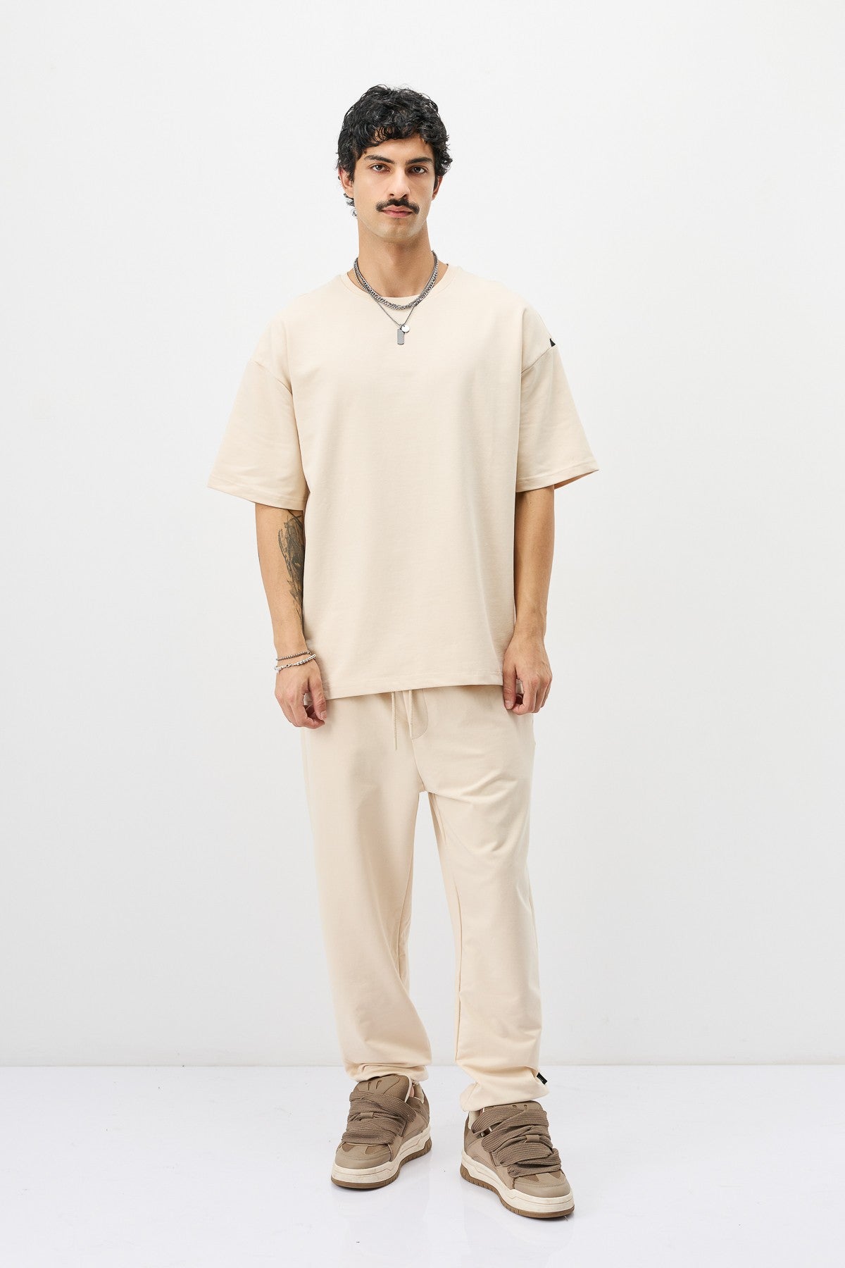 Paça Lastikli Basic Oversize Eşofman Takımı