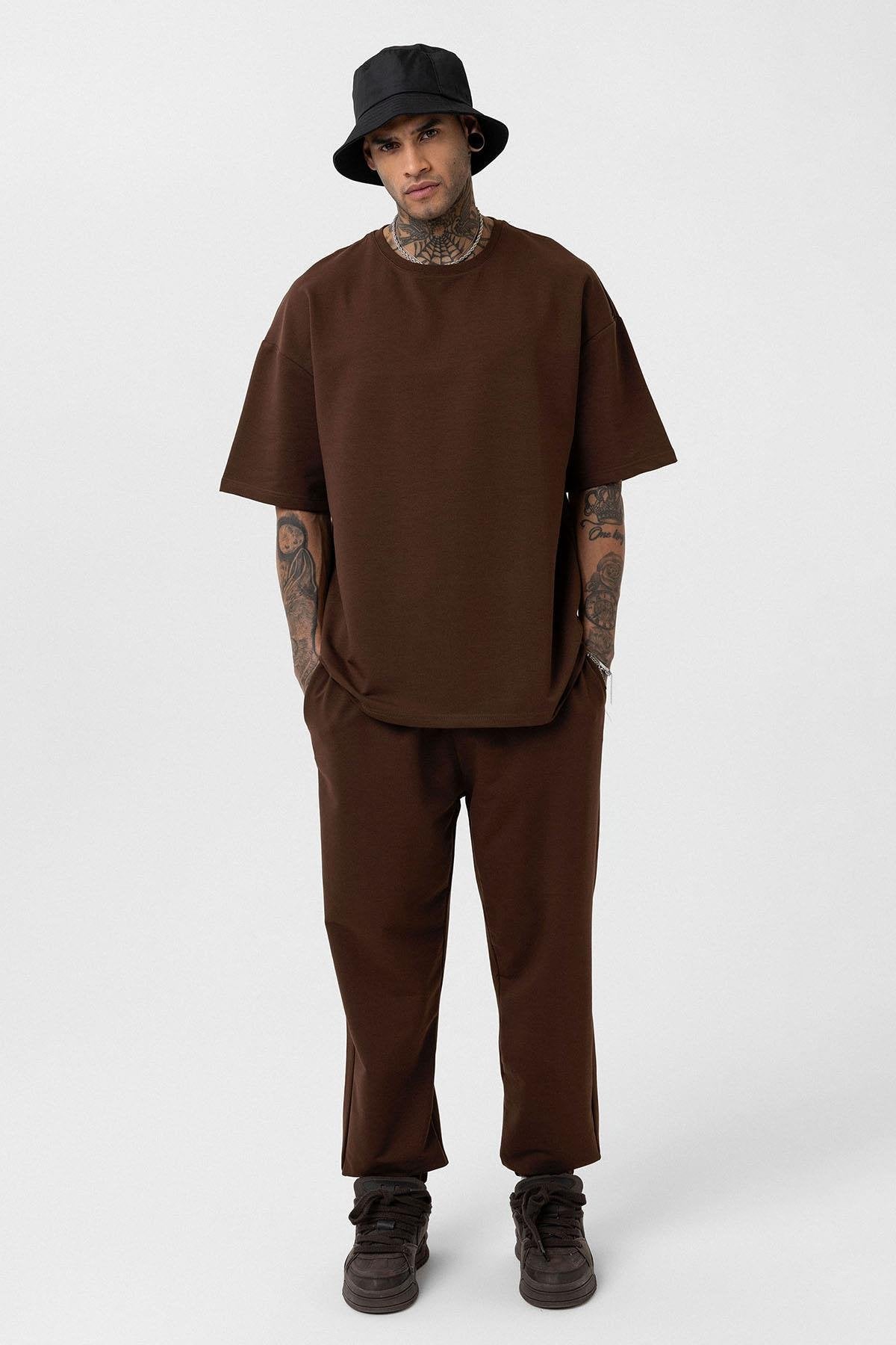 Paça Lastikli Basic Oversize Eşofman Takımı