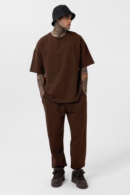 Paça Lastikli Basic Oversize Eşofman Takımı