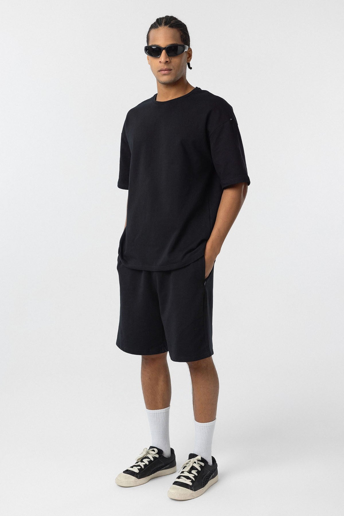 Basic Oversize Şort Takım