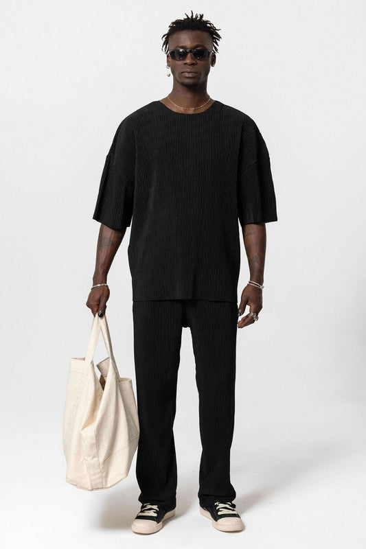 Basic Oversize Bisiklet Yaka Ottoman Takım