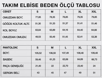 Rahat Kalıp Kruvaze Takım Elbise
