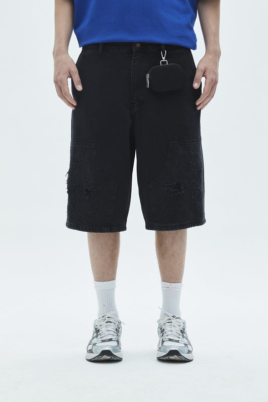 Oversize Bermuda Denim Şort 40-224