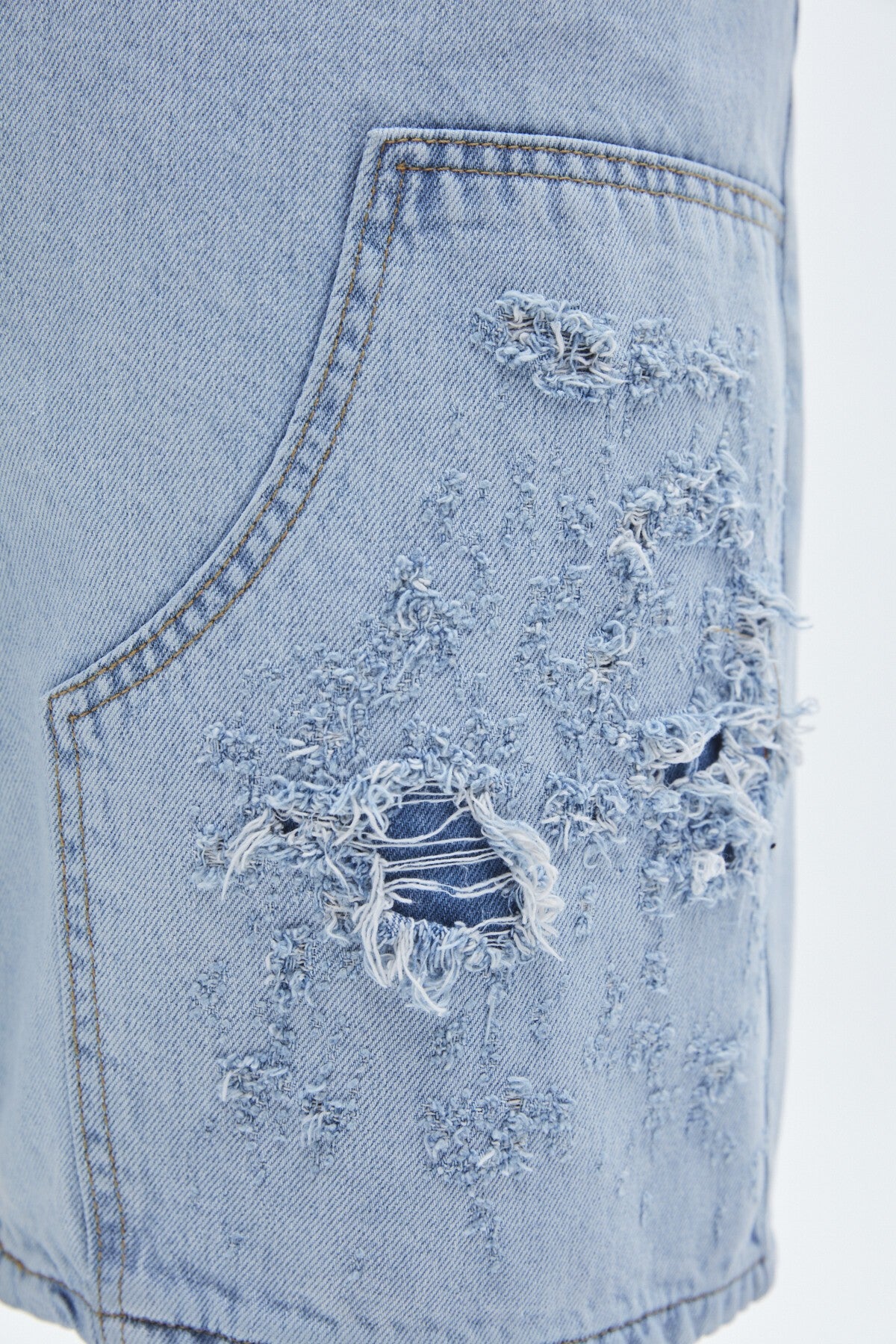 Oversize Bermuda Denim Şort 40-224