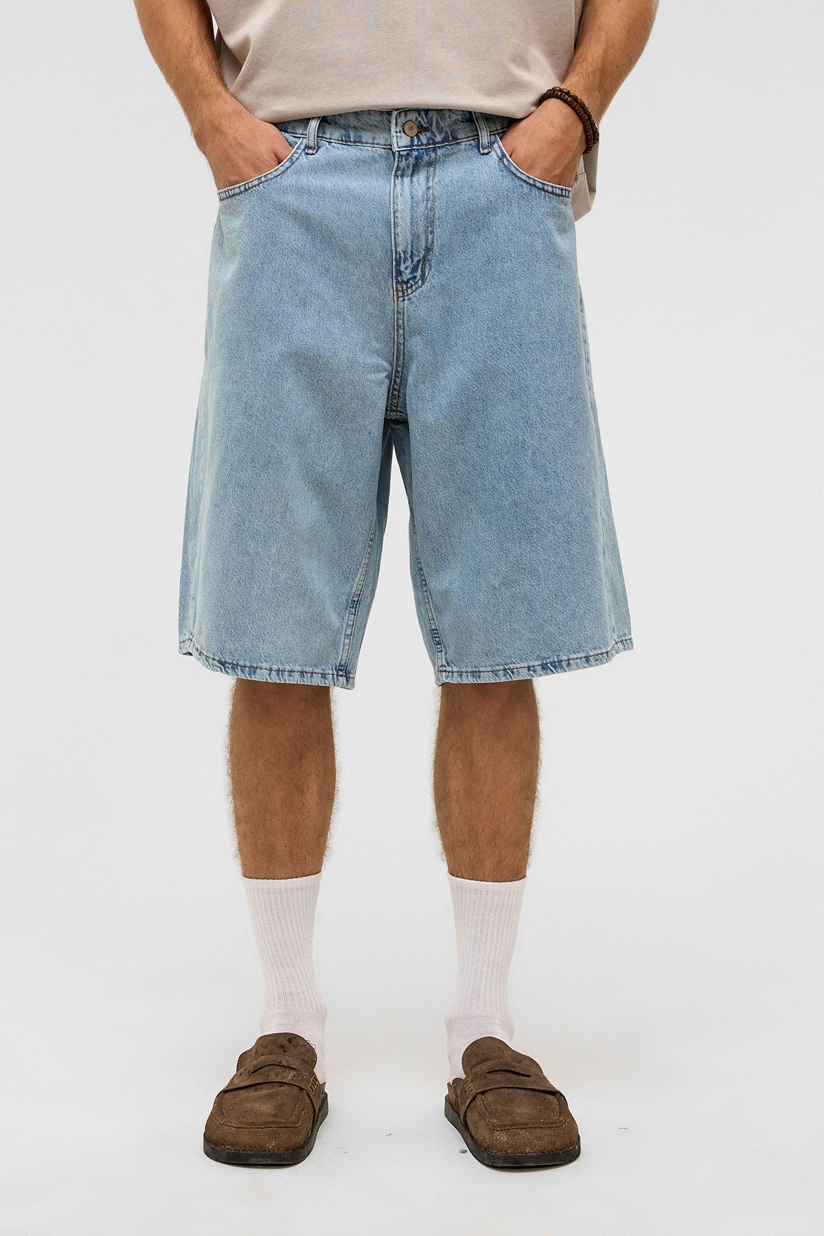 Oversize Bermuda Denim Şort 40-285