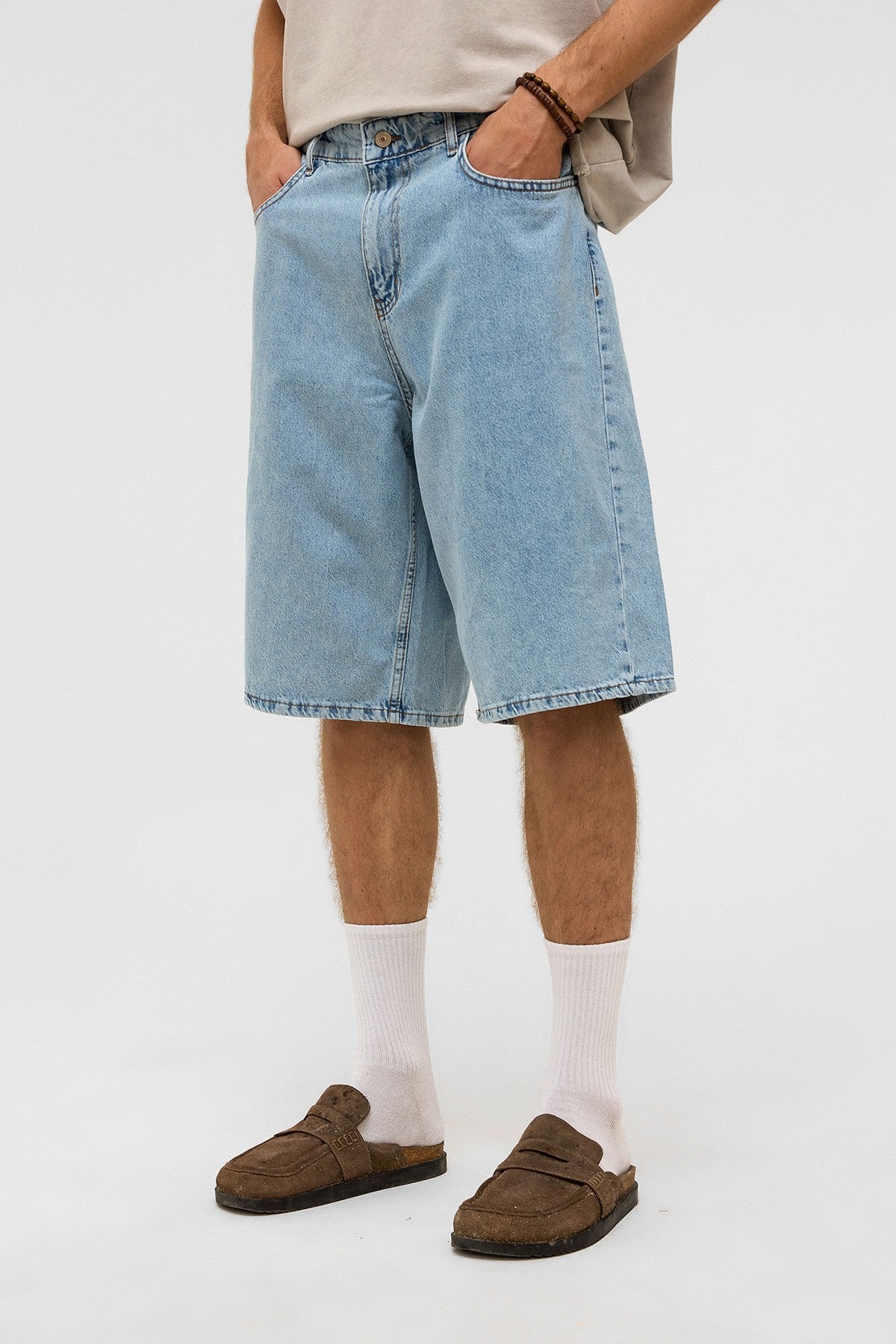 Oversize Bermuda Denim Şort 40-285