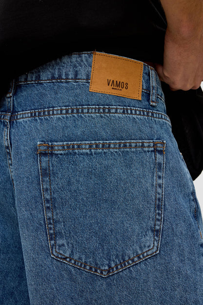 Oversize Bermuda Denim Şort 40-285