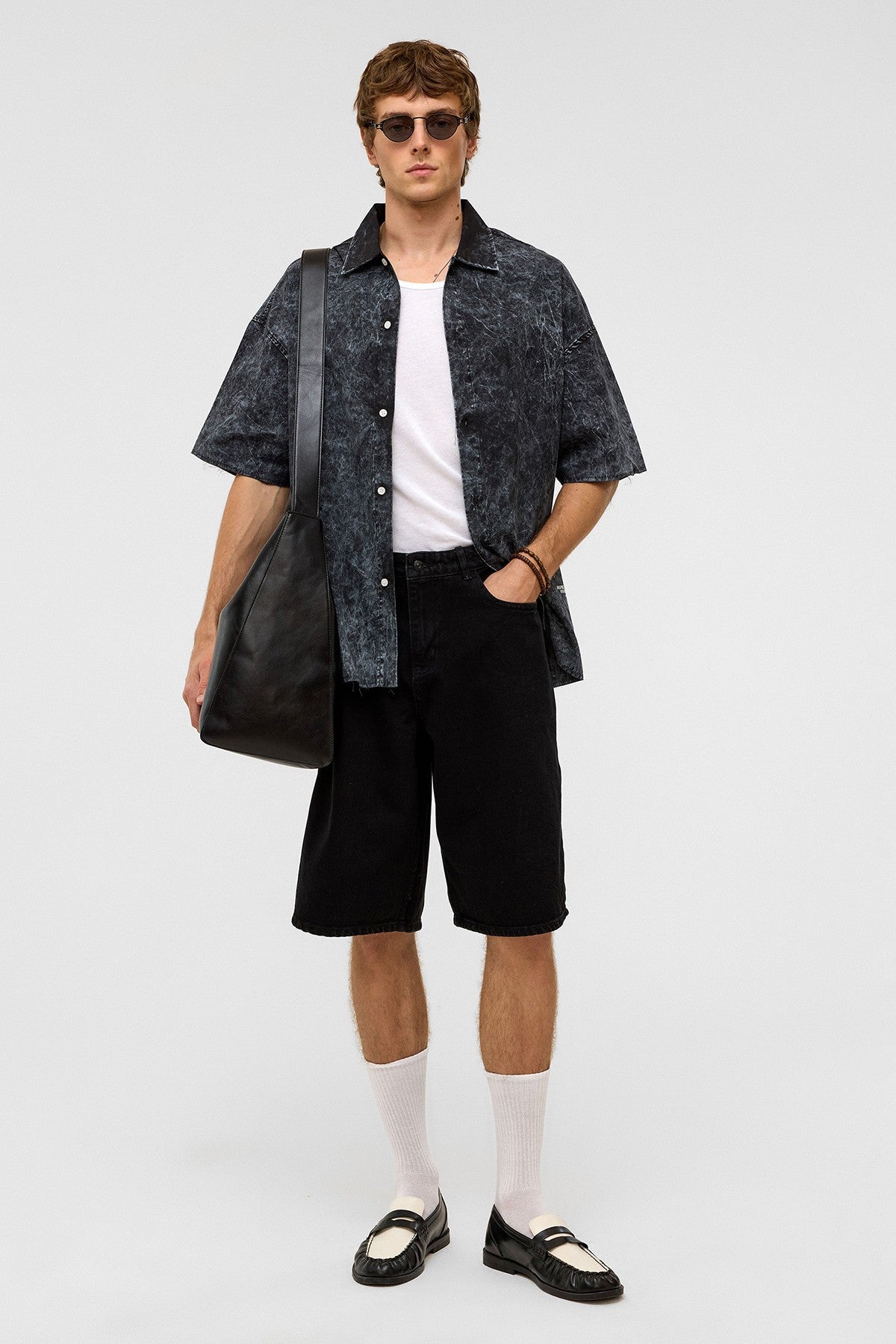 Oversize Bermuda Denim Şort 40-285