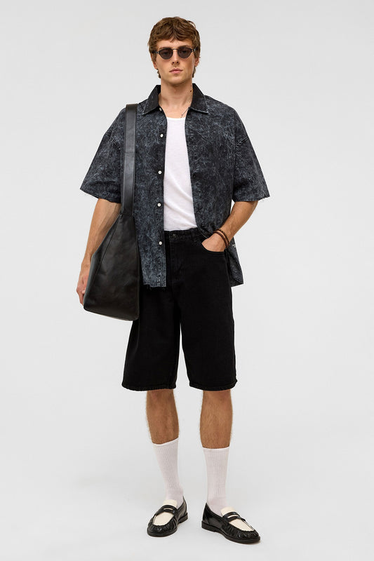 Oversize Bermuda Denim Şort 40-285