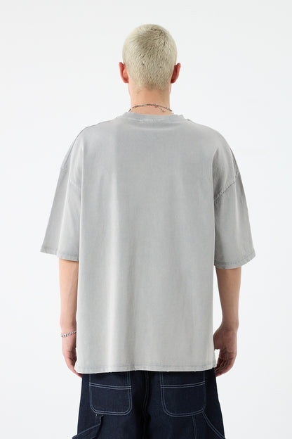 Yıkamalı Oversize Tişört
