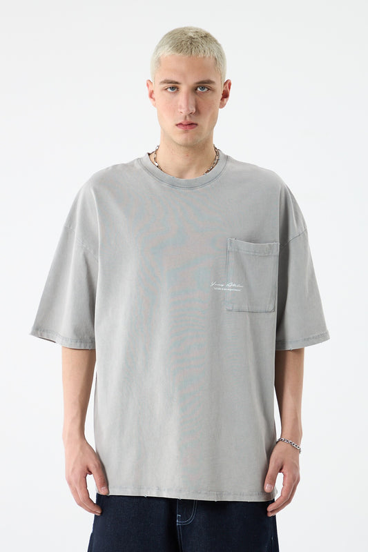 Yıkamalı Oversize Tişört