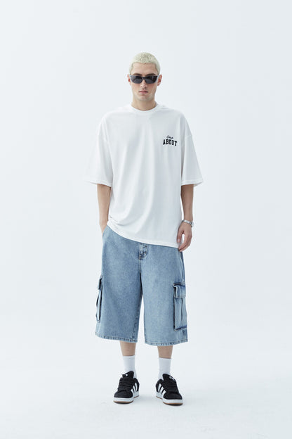 Oversize Bermuda Denim Şort 40-433