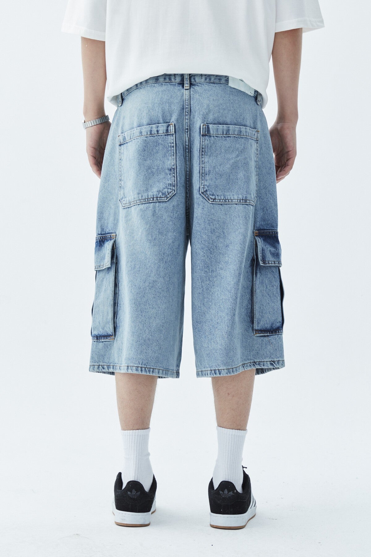 Oversize Bermuda Denim Şort 40-433