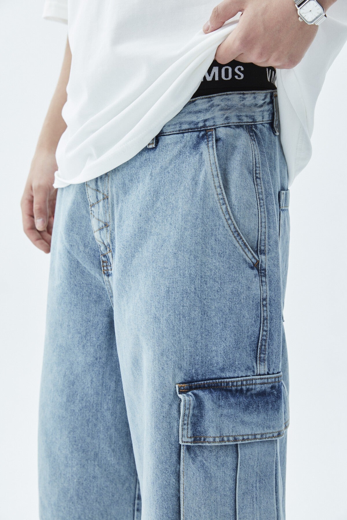Oversize Bermuda Denim Şort 40-433