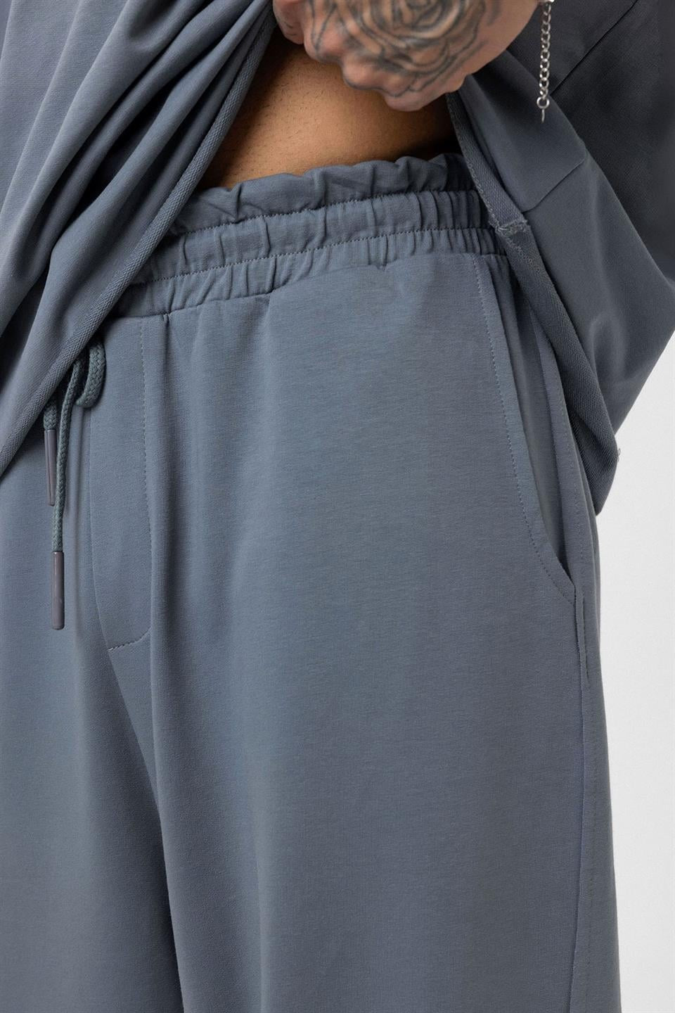 Etiket Detaylı Oversize Eşofman Takım