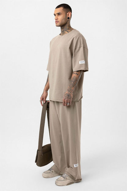Etiket Detaylı Oversize Eşofman Takım
