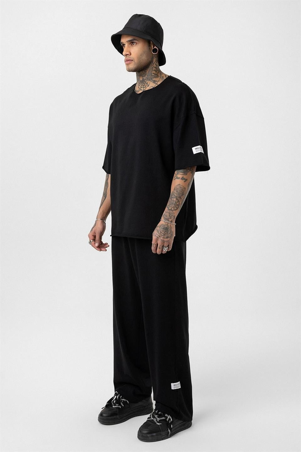 Etiket Detaylı Oversize Eşofman Takım