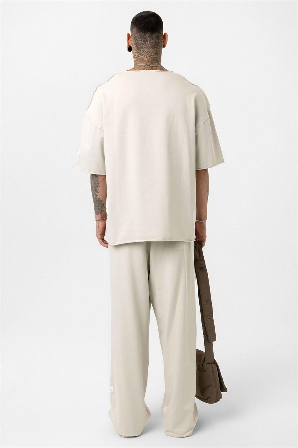 Etiket Detaylı Oversize Eşofman Takım