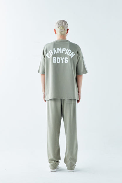 Champıon Boys Baskılı Oversize Eşofman Takım