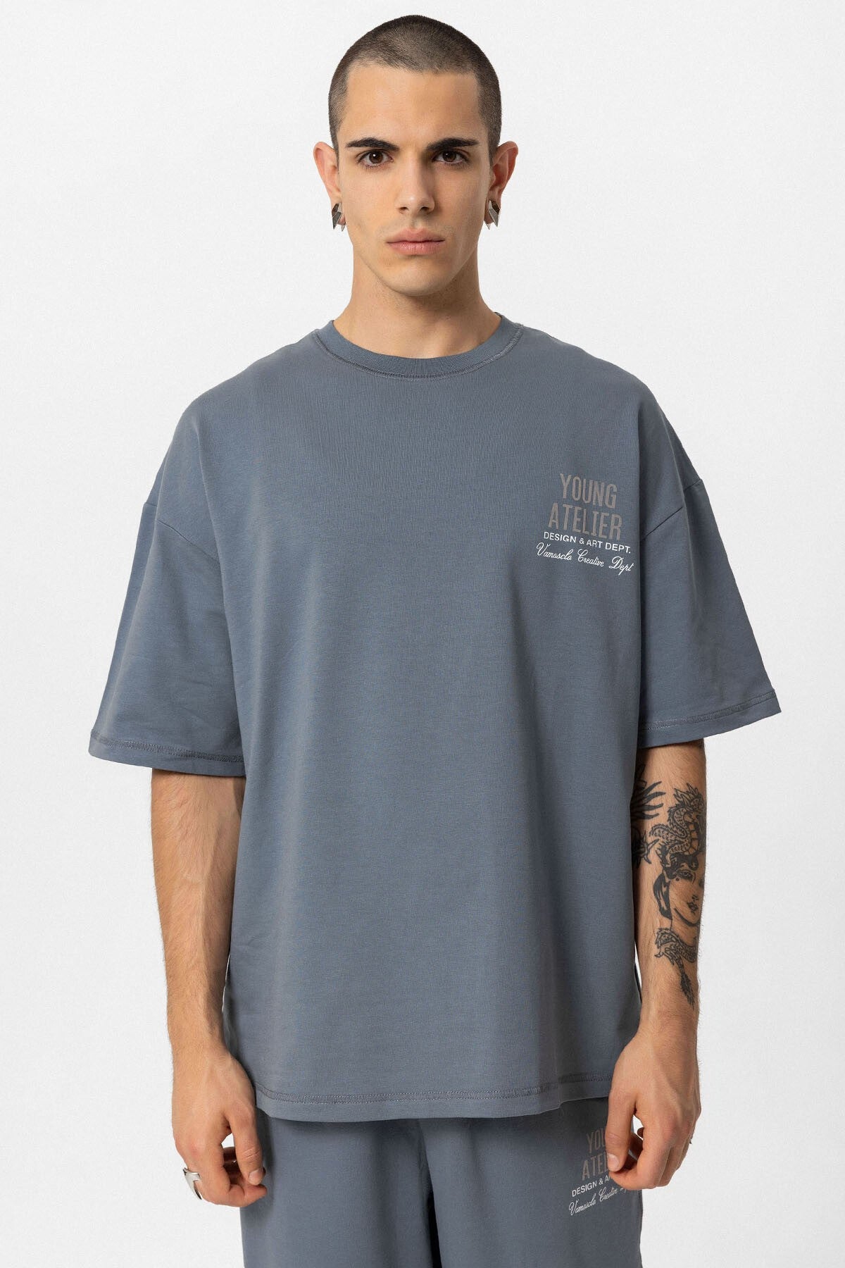 Young Atelıer Baskılı Oversize Eşofman Takım 40-603