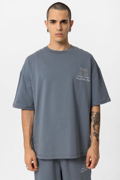 Young Atelıer Baskılı Oversize Eşofman Takım 40-603