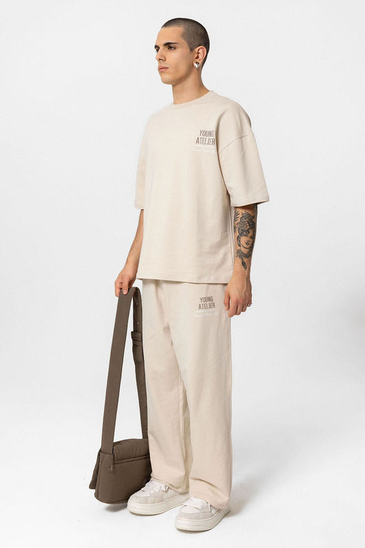Young Atelıer Baskılı Oversize Eşofman Takım 40-603