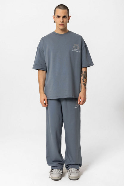 Young Atelıer Baskılı Oversize Eşofman Takım 40-603